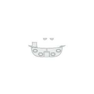 SeaDek 2338 Flooring Kit,  2000-2001 Sea Ray 340 Sundancer, Mocha/Blk. - 23387-80093