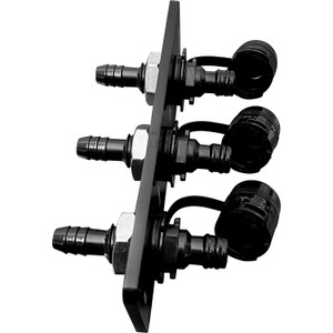Flushmaster SMQCR1BV12 Flush Port Reroute, 1/2", Black, Vertical - SM-QCR1BV12