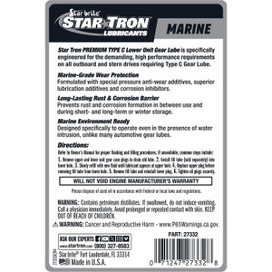 Starbrite 27332 Premium Type C Lower Unit Gear Lube, 32 oz. - 027332P