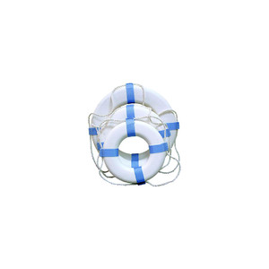Taylor 17" Decorative Ring Buoy, White/Blue (Not a Life Saving Device) - 2020108354