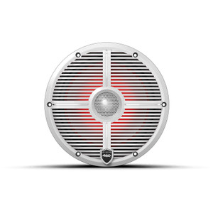 Wet Sounds REVO8XWWV3 Revo Series High-Output Coaxial Speakers - XW-White RGB Grilles, 8" diameter - REVO 8 XW-W V3