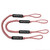 Extreme Max 3006.2747 BoatTector Bungee Dock Line Value 2-Pack - 5', Red/White
