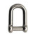 Extreme Max 3006.8393 BoatTector Stainless Steel D Shackle with No-Snag Pin - 1/4"