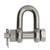 Extreme Max 3006.8339 BoatTector Stainless Steel Bolt-Type Chain Shackle - 1/4"