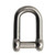 Extreme Max 3006.8396 BoatTector Stainless Steel D Shackle with No-Snag Pin - 5/16"