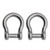 Extreme Max 3006.8408.2 BoatTector Stainless Steel Bow Shackle with No-Snag Pin - 5/16", 2-Pack