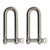 Extreme Max 3006.8204.2 BoatTector Stainless Steel Long D Shackle - 5/16", 2-Pack