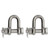 Extreme Max 3006.8348.2 BoatTector Stainless Steel Bolt-Type Chain Shackle - 7/16", 2-Pack