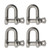 Extreme Max 3006.8276.4 BoatTector Stainless Steel Chain Shackle - 5/8", 4-Pack