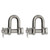 Extreme Max 3006.8357.2 BoatTector Stainless Steel Bolt-Type Chain Shackle - 3/4", 2-Pack