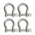 Extreme Max 3006.8306.4 BoatTector Stainless Steel Bow Shackle - 7/8", 4-Pack