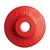 Extreme Max 5900.1176 Round Plastic Backers - Red, Pack of 24