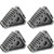 Extreme Max 5001.5772.4 Heavy-Duty Solid Rubber Wheel Chock with Handle - Value 4-Pack