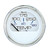 Faria 13804 Chesapeake Stainless Steel Water Temperature Gauge (100-250°F) - 2", White - 13804