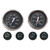 Faria KTF003 Chesapeake Stainless Steel Inboard 6-Gauge Boxed Set - Speedometer/Tachometer/Fuel Level/Voltmeter/Water Temp/Oil PSI, Black - KTF003 Faria KTF003 Chesapeake Stainless Steel Inboard 6-Gauge Boxed Set - Speedometer/Tachometer/Fuel Level/Voltmeter/Water Temp/Oil PSI, Black - KTF003