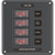 Blue Sea Systems 4320-BSS Panel Switch H2O CB 4POS GRAY - 4320-BSS