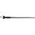 Peterson 95010-1 Universal Rubber-Mast Antenna - Top Mount, Black - 95010-1