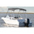 Carver A5487TB-10 Fully Assembled 3-Bow Round Tube Sunbrella Bimini Complete Top Kit - Gray, 85" - 90" Widths - A5487TB-10
