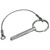 Whitecap S-1019C Stainless Steel Quick Release Pin with Lanyard, Retractable Ball and Flip Tab - 1/4" x 1-5/8" - S-1019C