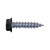 AP Products 012-TR500 BL 8 X 1-1/2  Hex Washer Head Screw - #8 x 1.5", Black, Pack of 500 - 012-TR500 BL 8 X 1-1/2