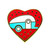 Camco 53261 "Life is Better at the Campsite" Enamel Pin - Red Heart with Teardrop Trailer - 53261