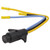 Attwood 7647-7 Trolling Motor Connectors - Male, 3 Wire, 10 Gauge, 12/24 V - 7647-7