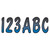 Hardline Products BLBKG200 200 Series 3" Letter/Number Kit - Blue/Black - BLBKG200