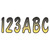 Hardline Products YEBKG200 200 Series 3" Letter/Number Kit - Yellow/Black - YEBKG200
