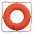 Jim-Buoy GO-X-24 U.S.C.G. Approved GX-Series Life Ring - 24", Orange - GO-X-24