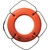 Jim-Buoy HS-20 O U.S.C.G. Approved Hard Shell Series Life Ring - 20", Orange - HS-20 O