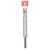 Attwood 2114 Lock'N-Pin 3/4" Pin Post - Brushed Aluminum, Fixed 11" Hgt, 1.5" Dia, Non-Threaded - 2114