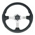 Uflex 61813P NISIDA-B/S Steering Wheel - Black Grip with Silver Spokes - NISIDA-B/S Uflex 61813P NISIDA-B/S Steering Wheel - Black Grip with Silver Spokes - NISIDA-B/S