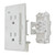 Diamond Group by Valterra DG20TVP Decor Receptacle with Cover - 20A, 125V, White - DG20TVP