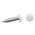 AP Products 012-PSQ50 8 X 1 Pan Head Square Recess Screw, Pack of 50 - 1", White - 012-PSQ50 W 8 X 1