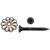 AP Products 012-RTCR100 Rosette and Screw, Pack of 100 - Clear - 012-RTCR100