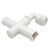 Dura Faucet RV Exterior Shower Diverter Tee - White - DF-RK910-WT