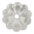 JR Products 20465 Plastic Rosette, Pack of 14 - Clear - 20465