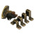 JR Products 70505 Cabinet Catch and Strikes - Short - 70505