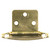 JR Products 70615 Free Swing Flush Mount Hinge - Brass - 70615