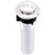 JR Products 95215 Sink Strainer with Pop-Up Stopper - White - 95215