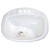 LaSalle Bristol 16 270PW Oval Lavatory Sink With 3 Mounting Holes - White - 16 270PW