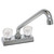 Phoenix Faucets PF211304 Dual Handle 4" Bar Deck Faucet - 8" Hi-Rise Tubular Spout, Acrylic - PF211304