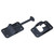 RV Designer E232 Plastic T-Style Entry Door Holder - Black, 3-1/2" - E232