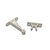 RV Designer E241 Plastic Clip-Style Entry Door Holder - White, 3" - E241