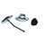 RV Designer E257 Metal Plunger-Style Entry Door Holder - Angled, 4-3/4" - E257