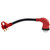 Valterra A10-3050D90VP Mighty Cord 90° Detachable 12" Adapter Cord - 30AM to 50AF, Red (Carded) - A10-3050D90VP