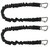 Extreme Max 3006.2369 BoatTector High-Strength Line Snubber & Storage Bungee, Value 2-Pack - 18" with Compact Hooks, Black - 3006.2369