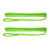 Extreme Max 3006.2597 BoatTector Premium Double Braid Nylon Fender Line Value 2-Pack - 3/8" x 6', Neon Green - 3006.2597