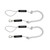Extreme Max 3006.2969 BoatTector PWC Bungee Dock Line Value 2-Pack - 4', White - 3006.2969