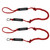 Extreme Max 3006.3105 BoatTector PWC Bungee Dock Line Value 2-Pack - 5', Red - 3006.3105